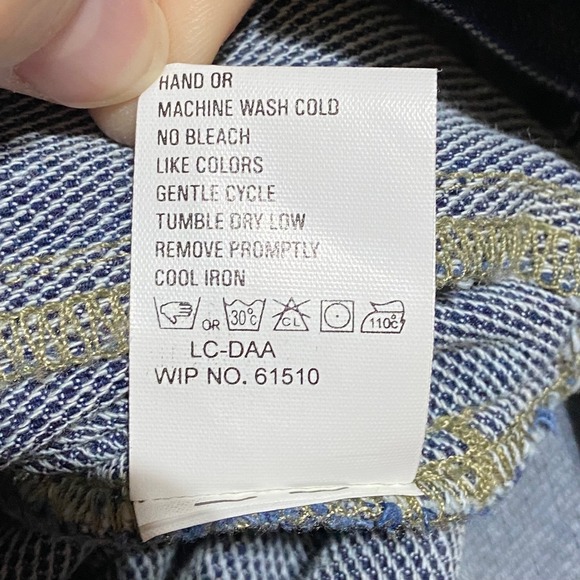 Vintage Woolrich Womens L Denim Dress Embroidered Winter Scene Sleeveless Belted - Picture 10 of 10